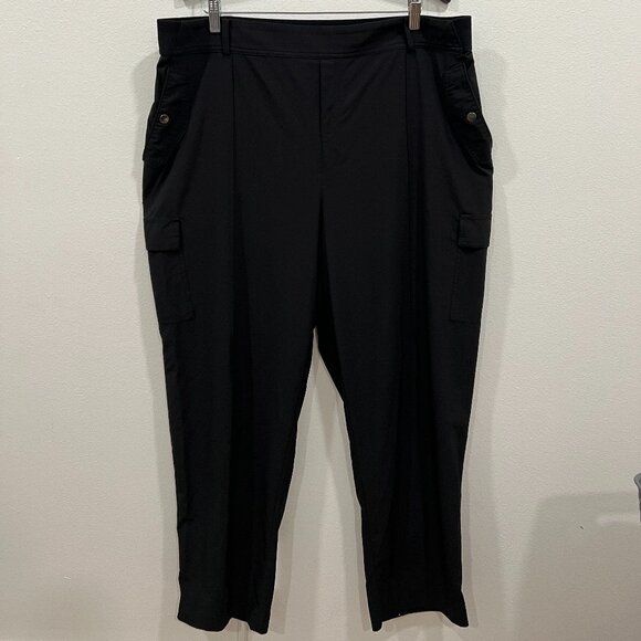 Athleta Vienna Cargo Pant, Black, Size 20 - Picture 1 of 3